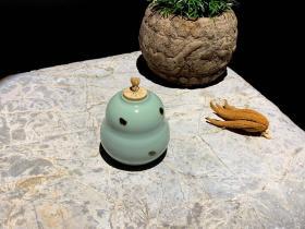 日本青瓷葫芦型 小茶入茶叶罐