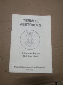 TERMITE ABSTRACTS   (  看图  ) 复印件