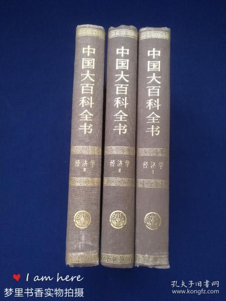 中国大百科全书·经济学（Ⅰ、Ⅱ、Ⅲ 全三册）布面精装 乙种本 馆藏