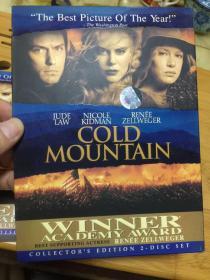 红龙双碟《冷山》红龙精装侧开托盘2DVD9 双碟 品相无可挑剔 cold mountain