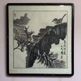 爱新觉罗·溥启 原作 （54cm*50cm）展示需要，拍品不带画框， 可配