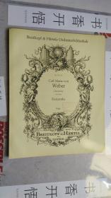 老乐谱 外文原版（德国）Breitkopf & Härtels Orchesterbibliothek Nr.247 a/b Weber Ouvertüre zur Oper Euryanthe Viola 韦伯 歌剧《欧丽安特》序曲 中提琴