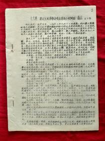 毛主席接见江西省革委会筹备小组时的指示，及视察河南等地讲话【16开，油印**传单045】