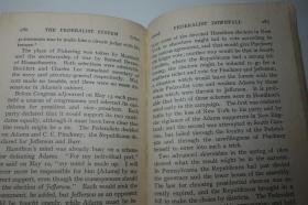 1909年版 美国史料 The Federalist System, 1789-1801 (The American nation: a history V. 2)