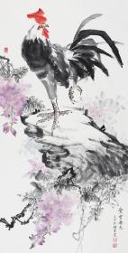 班楷雯  花鸟 公鸡