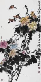 顾杰  花鸟画
