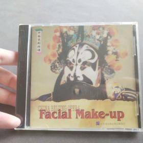 中国京剧脸谱专辑VCD，京剧脸谱艺术大师颜少奎主编，Faciall Make-up，原装，非常少见的京剧脸谱类早期影像资料
