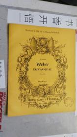 老乐谱  外文原版（德国）Breitkopf & Härtels Orchesterbibliothek  Nr.247 a/b   Weber    EURYANTHE  Ouvertüre.   Horn IV  in Es