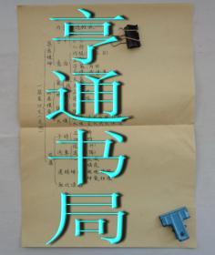 谷灵子藏   内金丹进程表（一）  油印     34—B层