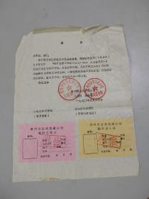 孤品罕见公交月票样张收藏：1990年常州公交临时工作证样张2枚（有常州公交公司公章通知）