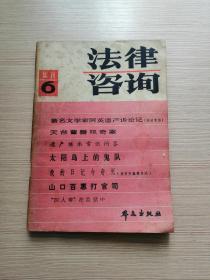 法律咨询 集刊6  正版私藏  11张实物照片