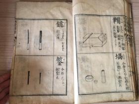清中期和刻本《训蒙图汇 器用卷》一册，全图本