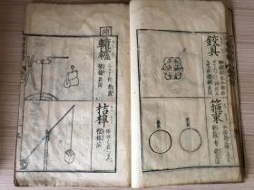 清中期和刻本《训蒙图汇 器用卷》一册，全图本