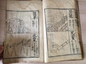 清中期和刻本《训蒙图汇 器用卷》一册，全图本