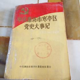 中共潍坊市寒亭区党史大事记1921--1949