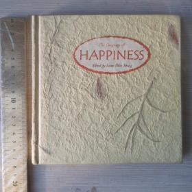 The language of happiness 幸福的语言 英文原版 精装 纸张独特的书