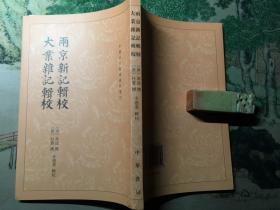 两京新记辑校、大业杂记辑校 （辛德勇。私藏本，全新）。中国古代都城资料选刊 。1版1印2千册 。