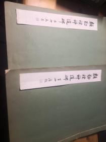 唐 颜真卿书大开本《颜勤礼碑》全称《秘书省著作郎夔州都督府长史上护军颜公神道碑》碑帖拓片拓本两册全