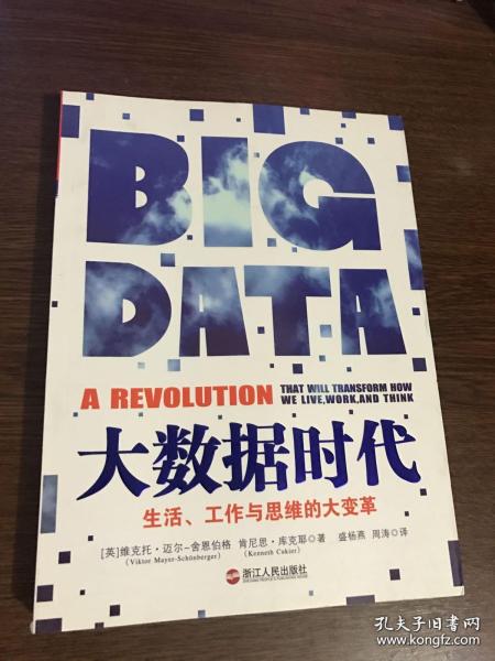 大数据时代   生活、工作与思维的大变革    浙江人民出版社    无笔记