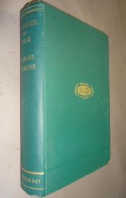 1892年DICKENS: Boz Sketches 狄更斯《博兹札记》全插图本古董书 大量精美钢版画 布面烫金品相佳