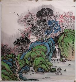 徐义生山水画，十年前托芯，包手绘。