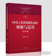 《中华人民共和国民法典》释解与适用·总则编