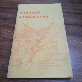 【馆藏英文正版】ONTARIO GEOGAPHY ，1974.8 安大略地理