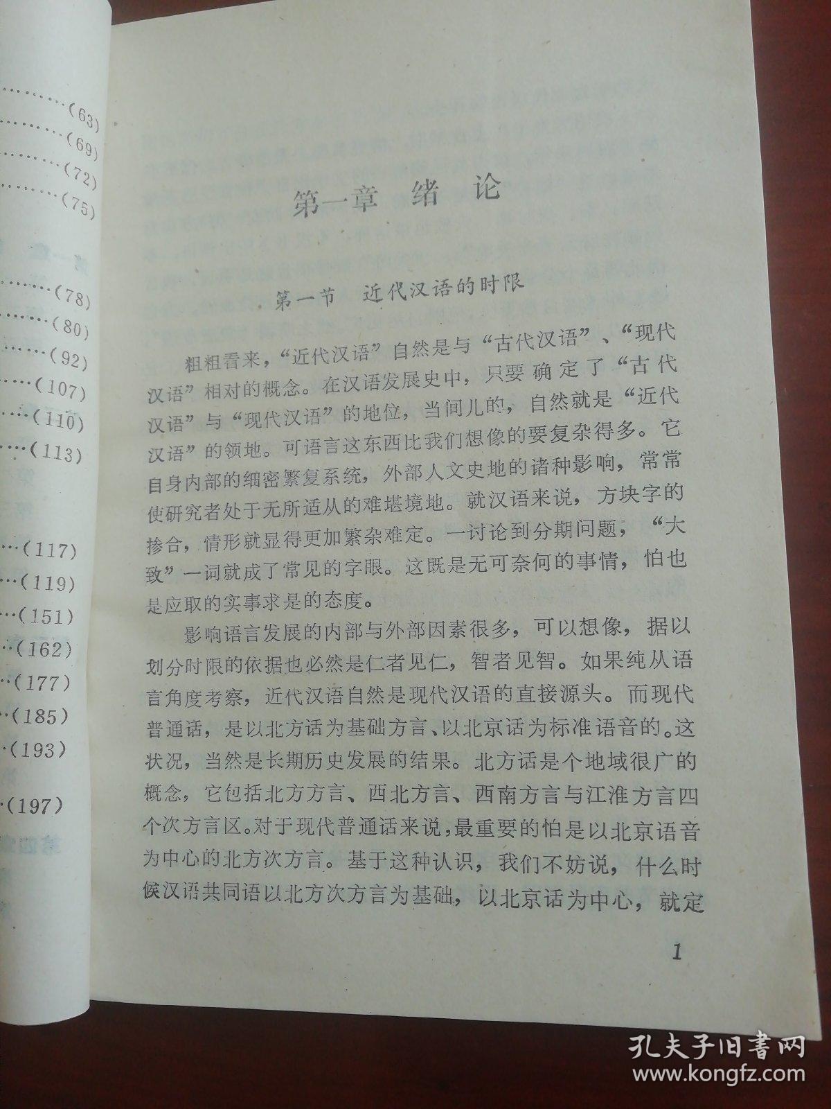近代汉语引论