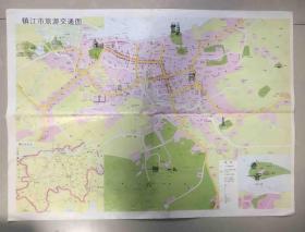 镇江1988版地图，52*38厘米