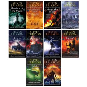 预售玛拉赞英灵录Steven Erikson 10 Books Collection Set (Vol. 1-10) (The Malazan Book of the Fallen)