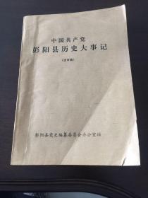 中国共产党彭阳县历史大事记（送审稿）   油印本  全网孤本