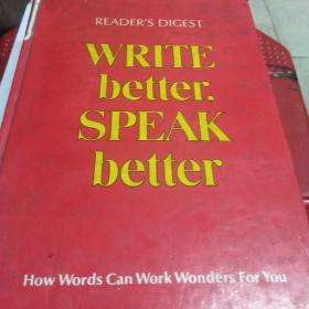 WRITE  better  SPEAK  better