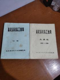 嘉定县社队工业志（初稿）、嘉定县社队工业局（大事记 1958-19840) 【2本 合售】