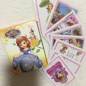 卡通可爱扑克牌苏菲亚小公主动画片小朋友喜爱的54张精美卡片