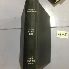 archives of internal medicine vol.117 no.1-6 1966内科学档案