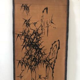 清朝字画国画收藏 郑板桥竹子画古代字画装饰客厅画中堂画 包邮