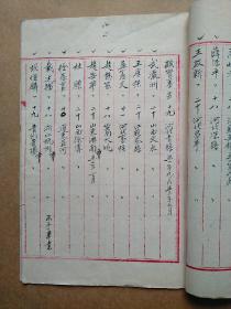 老北京教育史料北京艺文中学1952年毕业生名录相当于同学录