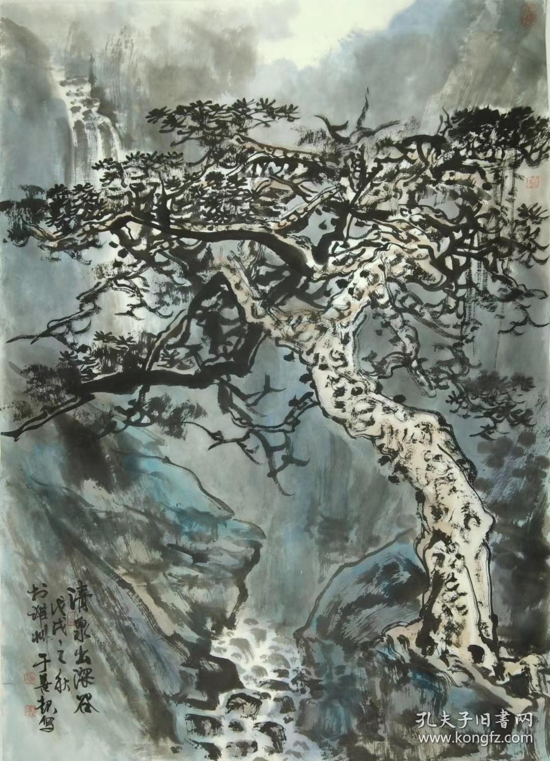 于善起95*68【作品保真，取自画家本人】
字北鲲，号水禅，斋号：九水斋，1954生于山东潍坊。自幼酷爱丹青，早年学画师从著名画家陈寿荣先生和山水画名家胡有民先生，后得到著名山水画家梁树年先生的精心教诲，从艺长达四十余年，现就读中国意象彩墨研究院赵茂盛书画工作室。现任中国美术家协会会员，潍坊市北海书画院副院长。潍州书画院副院长，张津诚艺术工作室画家。