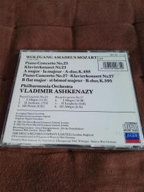 LONDON 莫扎特-第23&27钢琴协奏曲/阿什肯纳齐 西德无字银圈首版