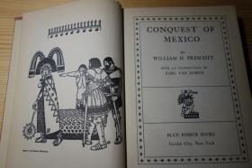 1943年版 威廉·H·普雷斯科特 墨西哥征服史 布面精装 Conquest of Mexico