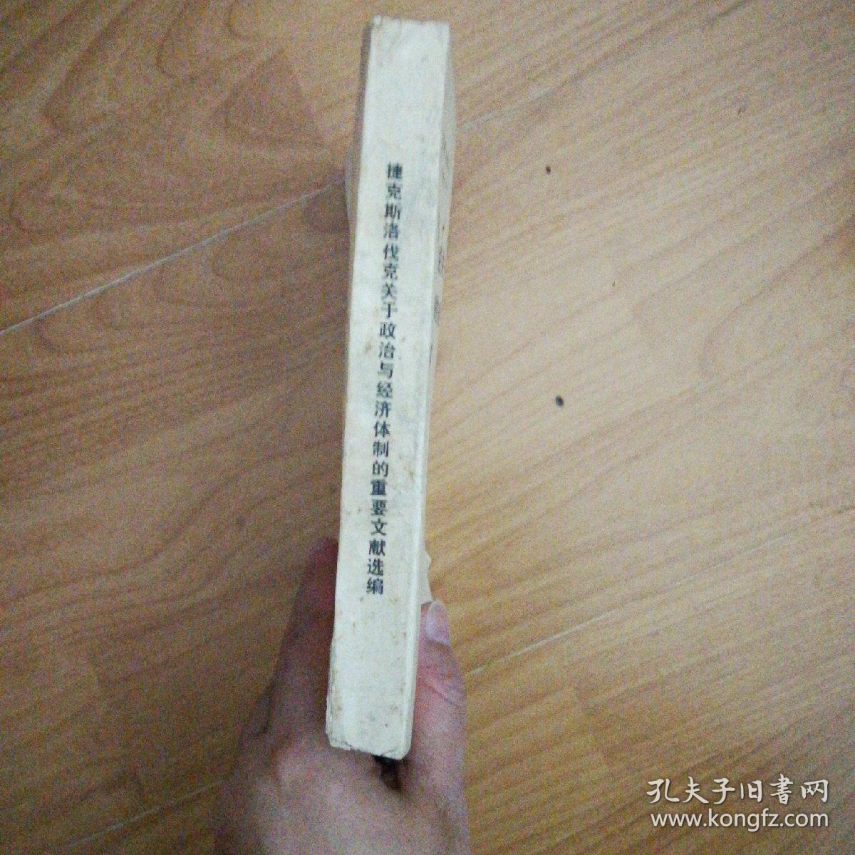 《东欧国家社会主义建设问题》资料之十八：捷克斯洛伐克关于政治与经济体制的重要文献选编