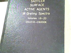 SADTLER SURFACE ACTIVE AGENTS IR GRATING SPECTRA VOLUMES18-20 c5101k-c6000k