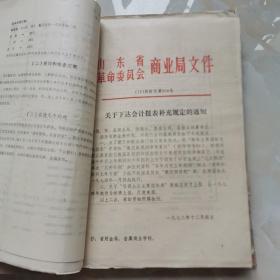 1973年兖州县供销社资料