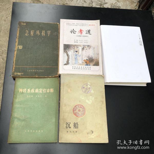 急症外科学 刘福龄 神经系统疾病定位诊断 张葆樽 沈从文集 边城 精装 论孝道 让感恩与您同行 沉船泰戈尔