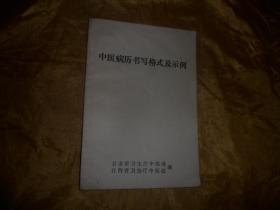 中医病历书写格式及示例