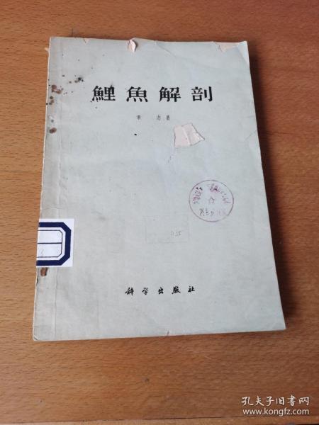 鲤鱼解剖（60年1版1印 16开 印数2000册）