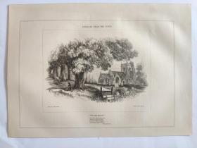 1849年 木口木刻 木版画 （正背印刷）之22号 20200913