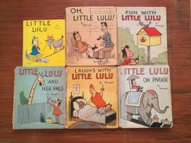 英文 英語 漫画 怀旧漫画 小露露  Marge 原作 40年代 早期美漫 6册合售 Little Lulu;  Oh, Little Lulu!  Fun with Little Lulu;  Little Lulu and Her Pals; Laughs with Little Lulu;  Little Lulu on Parade 品相不一