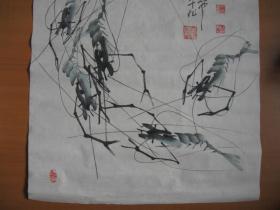 玉龙起舞（王平善画 ，著名四川画家周仁辉题跋）