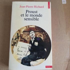 Jean-Pierre Richard / Proust et le monde sensible 里夏尔《普鲁斯特与感觉的世界》 法文原版